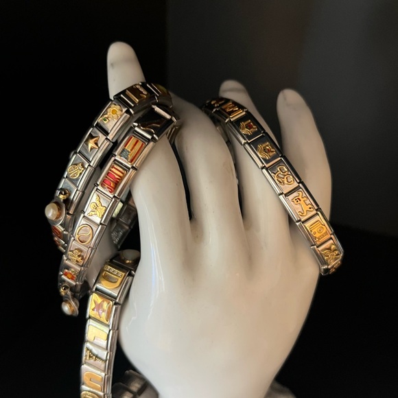 Nomination Bracelets Silver, Gold and real Diamond Charm Bracelet - Picture 2 of 2